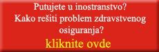 Putujete u inostranstvo? Kako rešiti problem zdravstvenog osiguranja?